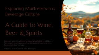 A Journey Through Wine, Whiskey, and Spirits