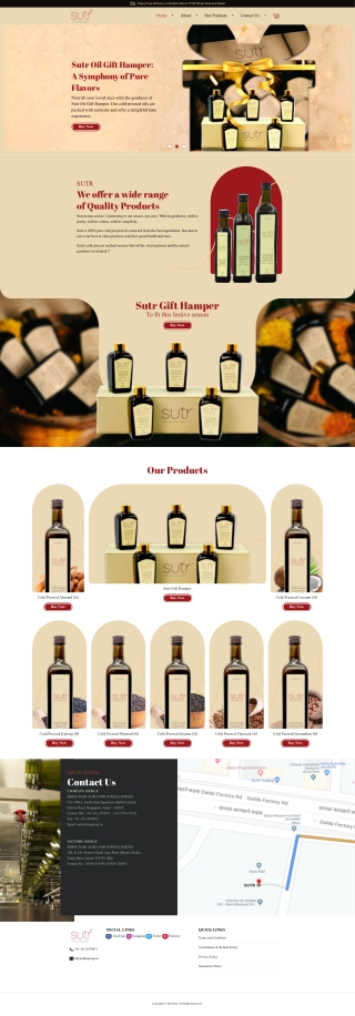 Sutr India – Premium Cold Pressed Oil for Natural Wellness