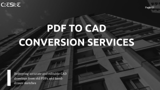 PDF to CAD Conversion Services