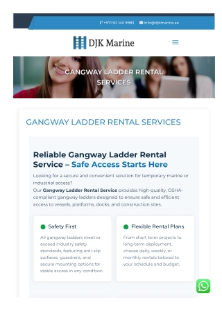 Gangway Ladder Rental UAE