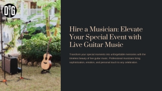 Acoustic Guitarist for Hire – Perfect Wedding Ceremony Music
