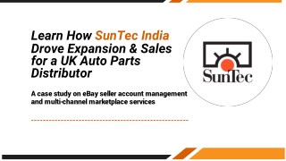 Optimizing eBay & Marketplace Operations for UK Auto Parts