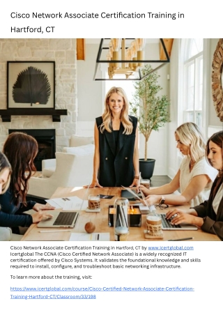 Cisco Network Associate Certification Training in Hartford, CT