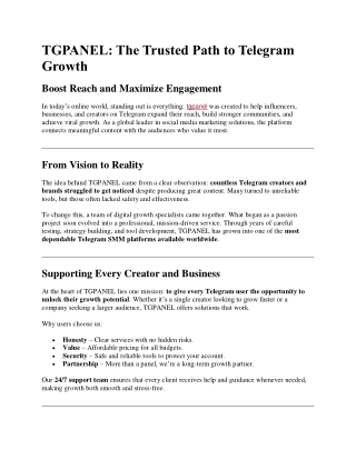 tgpanel
