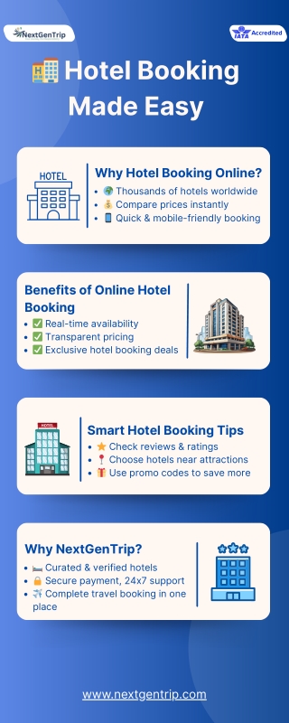 Hotel Booking Online | Best Deals on Hotels with NextGenTrip