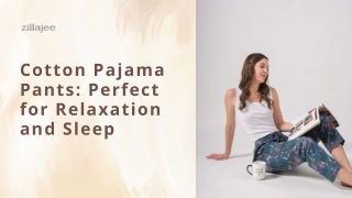 Relax in Style with Premium Cotton Pajama Pants