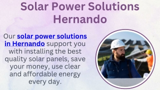 Solar Power Solutions Hernando