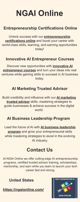 Entrepreneurship Certifications Online