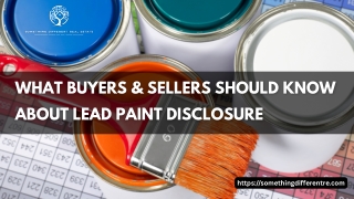 What Buyers & Sellers Should Know About Lead Paint Disclosure