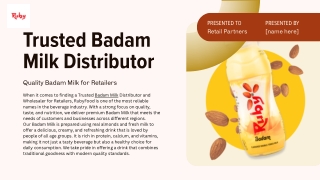 Badam Milk Wholesaler in Madurai, Tamil nadu