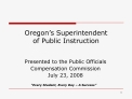 oregon s superintendent of public instruction