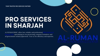 Professional Services in Sharjah