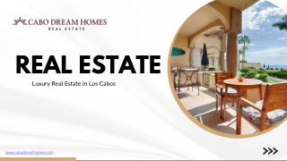 Cabo Dream Homes  Luxury Real Estate in Los Cabos