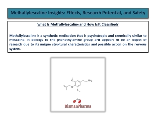 Methallylescaline Insights Effects, Research Potential, and Safety