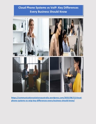 Cloud Phone Systems vs VoIP Key Differences Every Business Should Know