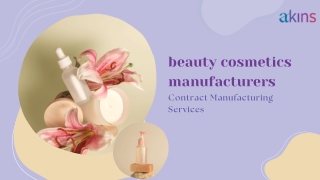 Beauty Product Manufacturers