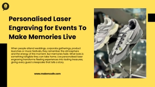 Personalised Laser Engraving for Events To Make Memories Live