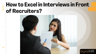 How to Excel in Interviews in Front of Recruiters