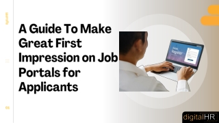 A Guide To Make Great First Impression on Job Portals for Applicants