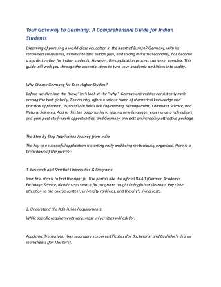 Your Gateway to Germany