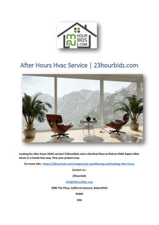 After Hours Hvac Service | 23hourbids.com