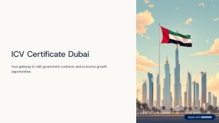 What is ICV Certificate Dubai, UAE and How to Get It Step-by-Step Process