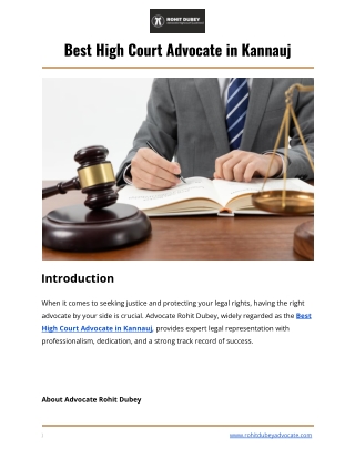 Best High court Advocate in Kannauj