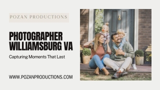 Book Your Photographer Williamsburg VA Today