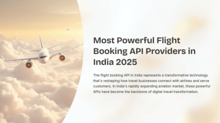 Most Powerful Flight Booking API Providers in India 2025