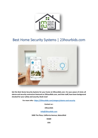 Best Home Security Systems | 23hourbids.com