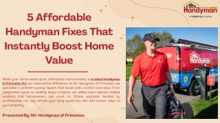 5 Affordable Handyman Fixes That Instantly Boost Home Value
