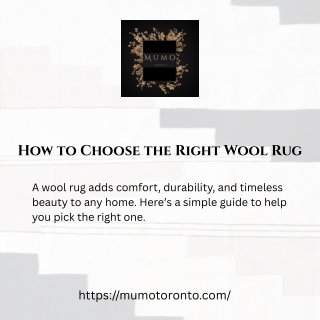 How to Choose the Right Wool Rug