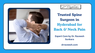 Trusted Spine Surgeon in Hyderabad for Back & Neck Pain