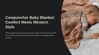 Buy Cowpuncher Baby Blanket Soft Cozy and Stylish for Babies