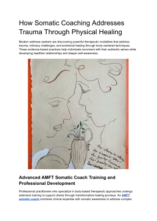 How Somatic Coaching Addresses Trauma Through Physical Healing
