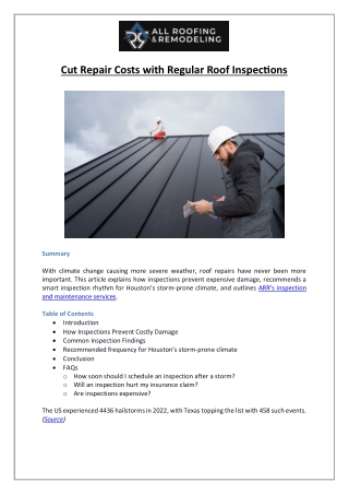 Conroe, TX Roofers | Why Regular Inspections Save Money