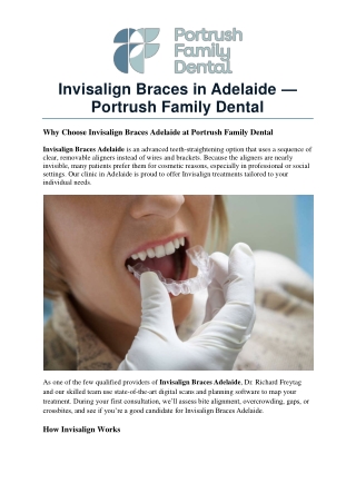 Invisalign Braces in Adelaide