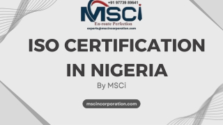 ISO Certification in Nigeria
