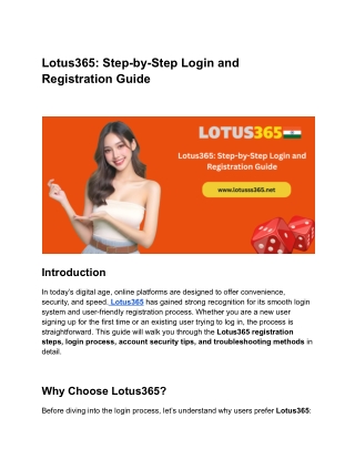 Lotus365 Step-by-Step Login and Registration Guide (2)