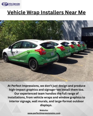 Professional Vehicle Wrap Installers Near Me – Perfect Impressions