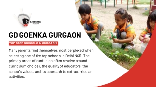 Top 10 CBSE Schools in Gurgaon for Students