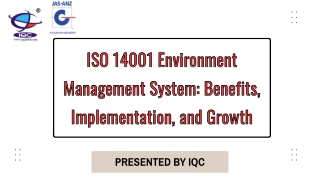 ISO 14001 Environment Management System: Benefits, Implementation, and Growth