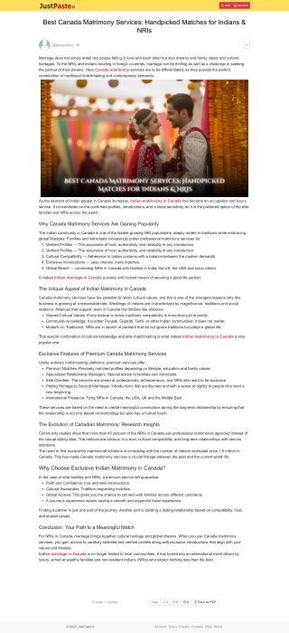 Best Canada Matrimony Services: Handpicked Matches for Indians & NRIs