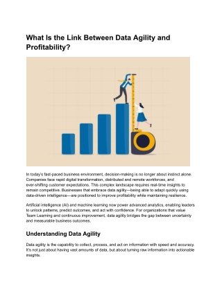 What Is the Link Between Data Agility and Profitability