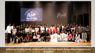 Celebrating creativity, passion, and storytelling at the Maya Awards. A stage where imagination met recognition chanakya