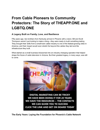 From Cable Pioneers to Community Protectors_ The Story of THEAPP