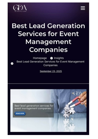Best Lead Generation Services For Event Management Companies.word