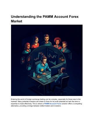 Understanding the PAMM Account Forex Market