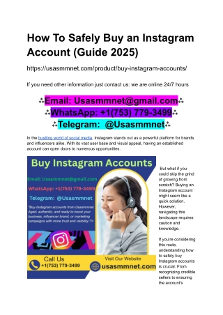 How To Safely Buy an Instagram Account (Guide 2025)