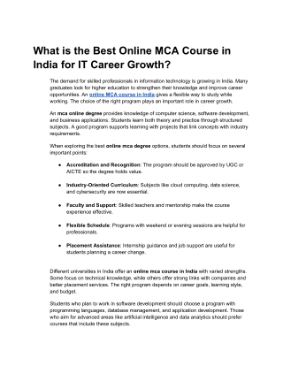 What is the Best Online MCA Course in India for IT Career Growth_ (1)